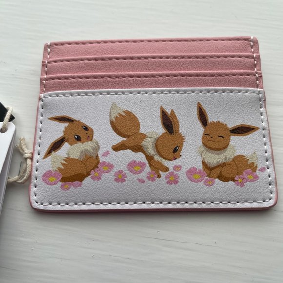 Loungefly Pokemon Eevee Sakura Mini Backpack and Cardholder Set - Picture 3 of 16